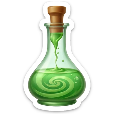Herbal Potion in a closed bottle   sticker
