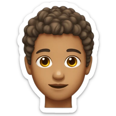 kid with tan skin color and acne sticker