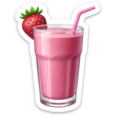 Strawberry smoothie sticker