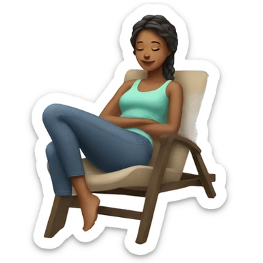relax-girl sticker