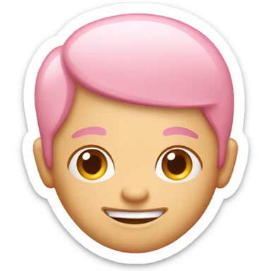 happy birthday light pink sign sticker