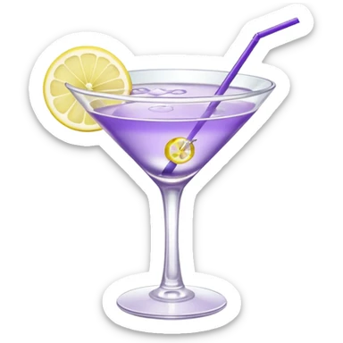 Lavender Cocktail with Yellow sticker