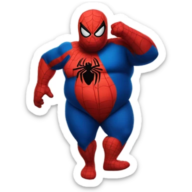 Fat Spider-Man sticker