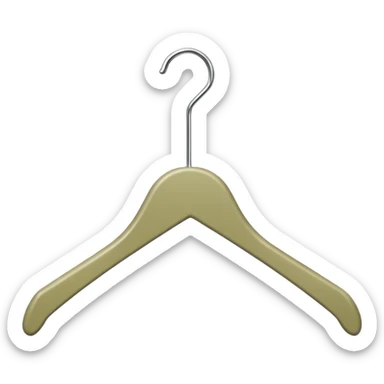 pale olive hanger sticker