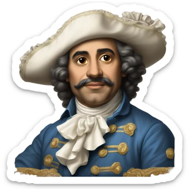 josé Campeche y Jordán, is the first known Puerto Rican visual artist and considered by art critics as one of the best rococo artists in the Americas. sticker