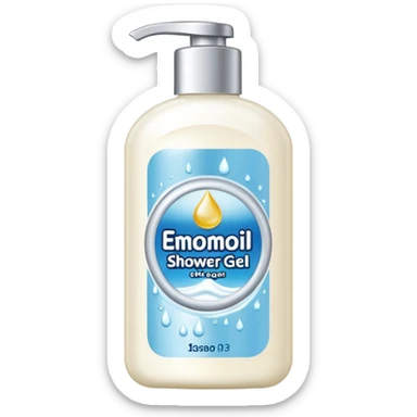 White Shower Gel sticker