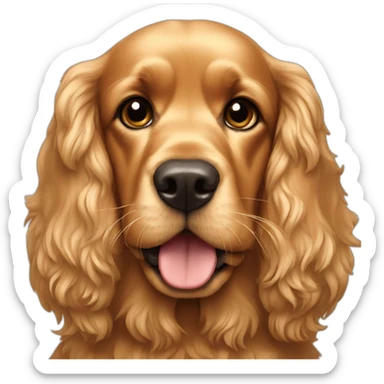golden cocker spaniel sticker