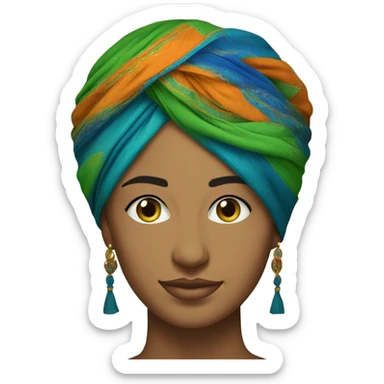 Indian turban sticker