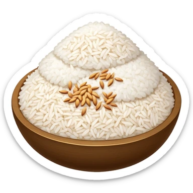  pure white rice,  sticker