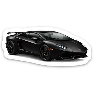 Black Lamborghini  sticker