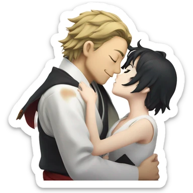 satoru gojo kissing sukuna sticker