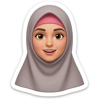 hijabi sprechend sticker