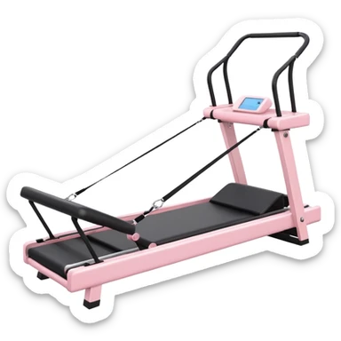 Reformer Pilates light pink no person sticker