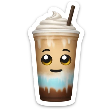 Iced latte sticker