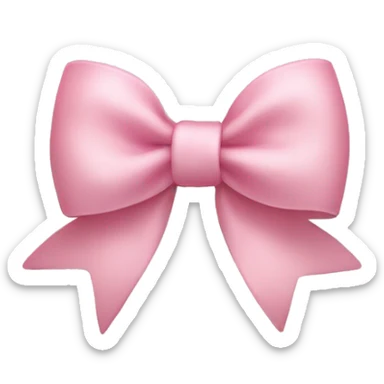 Light pink bow sticker
