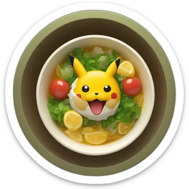 pokebowl upper view sticker