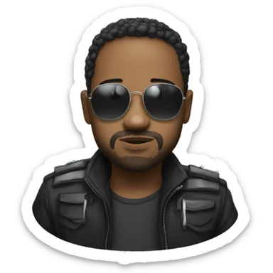 Gorpcore black sticker