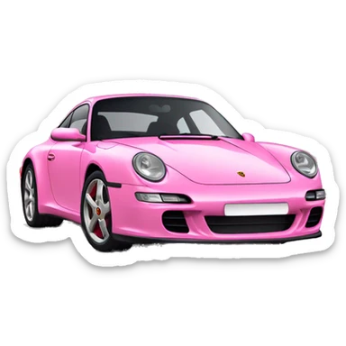 porsche pink sticker