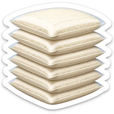 Storing rice ten bags  sticker