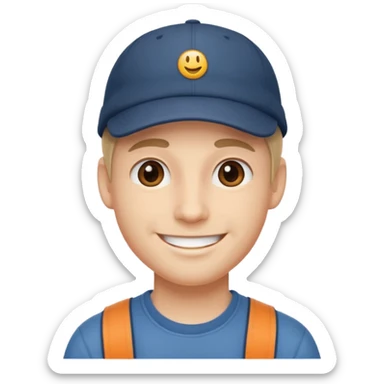 Make me stickers - a guy in a cap sticker