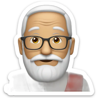 Père noël qui fait un prout sticker