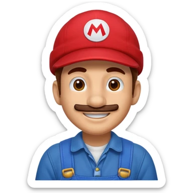 Mario from Super Mario Bros  sticker