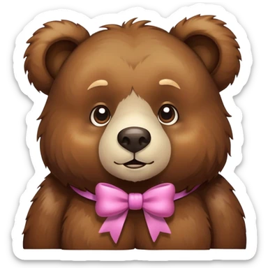 Bär mit Schleife sticker