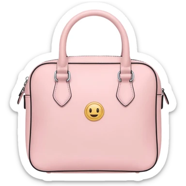 Pink aesthetic bag sticker