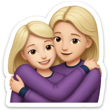 🫂+🤫 sticker