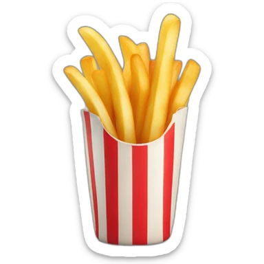 french fry sticker