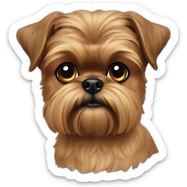 Brussels griffon terrier sticker