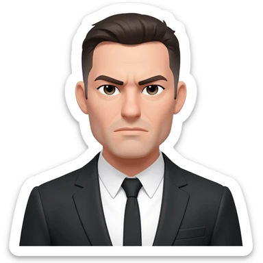 Arrogant man thinks he’s better than other people prideful sticker