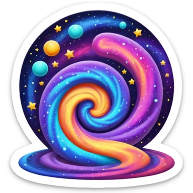 galaxy entrance sticker