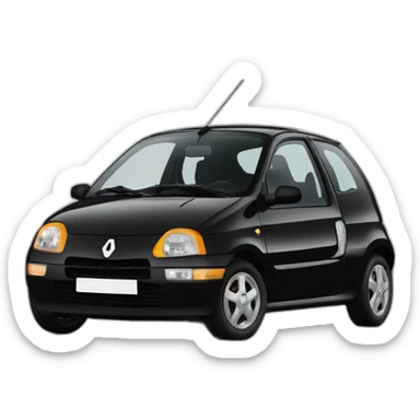 Renault twingo 1993 noir sticker