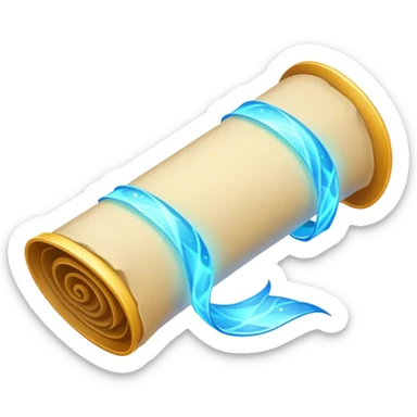 A magical scroll with glowing edges, partially unfurled
Sparkles or light effects around the edges
Represents progression and learning
Color scheme: Parchment yellow with ethereal blue glow sticker