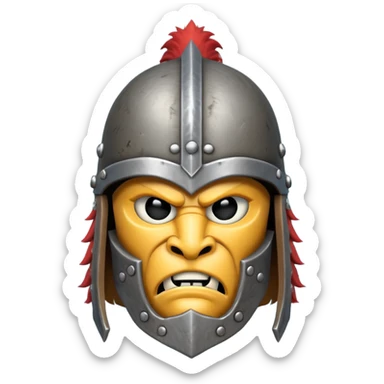 barbarian helmet object icon, metal helmet with thick fur trim, rugged tribal look, fantasy warrior style, 3D cartoon, mobile game icon style, centered, clean background, no text, no watermark

 sticker