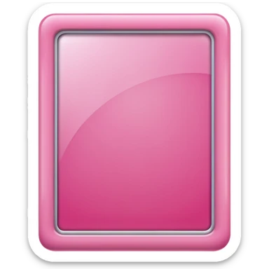 pink picture frame sticker