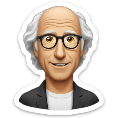 Larry David sticker