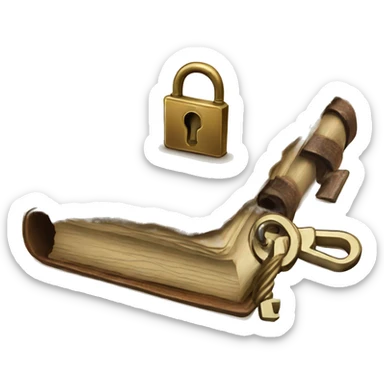 vintage diary with lock and key sticker