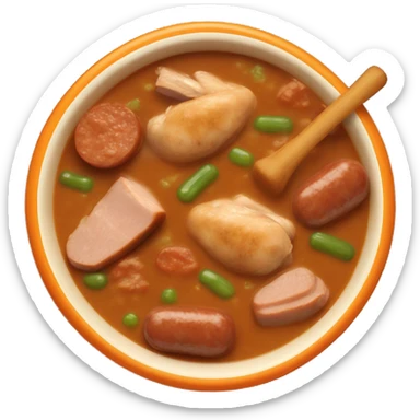 bowl-of-chicken-and-sausage-gumbo-in-a-orange-bowl  sticker