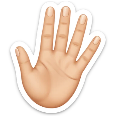 Yvl hand emoji three fingers sticker