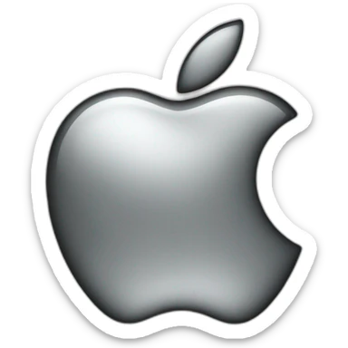 Apple logo sticker