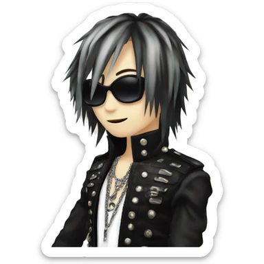 Visual kei singer sticker