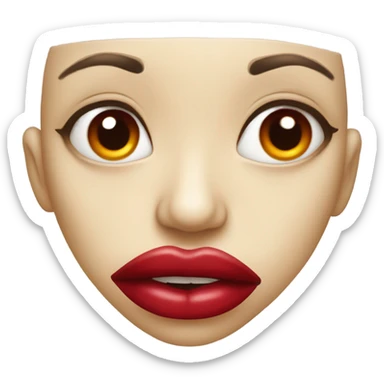 Vampire lips sticker