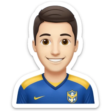 Myself in boca juniors jersey sticker
