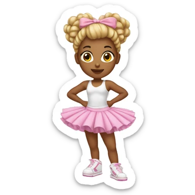 Bailarina de hip hop sticker