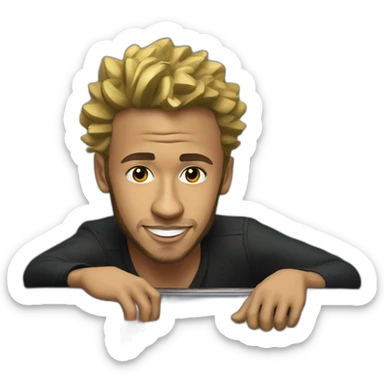 Neymar jr qui joue au casino sticker