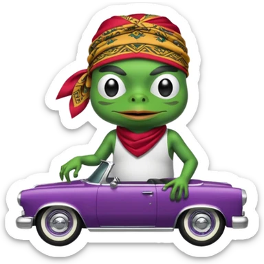 mach mir pepe emotes für twitch im chicano style sticker