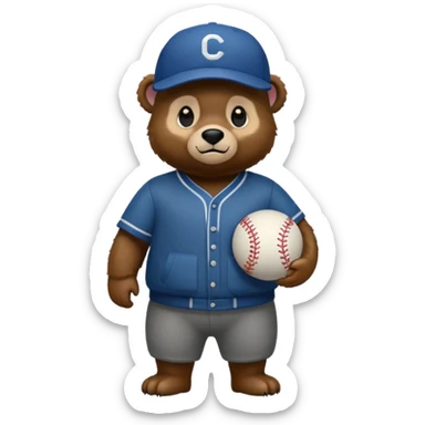 black Bear with cap sticker