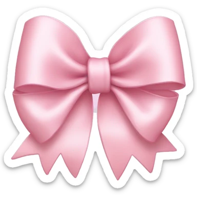 light pink bow  sticker